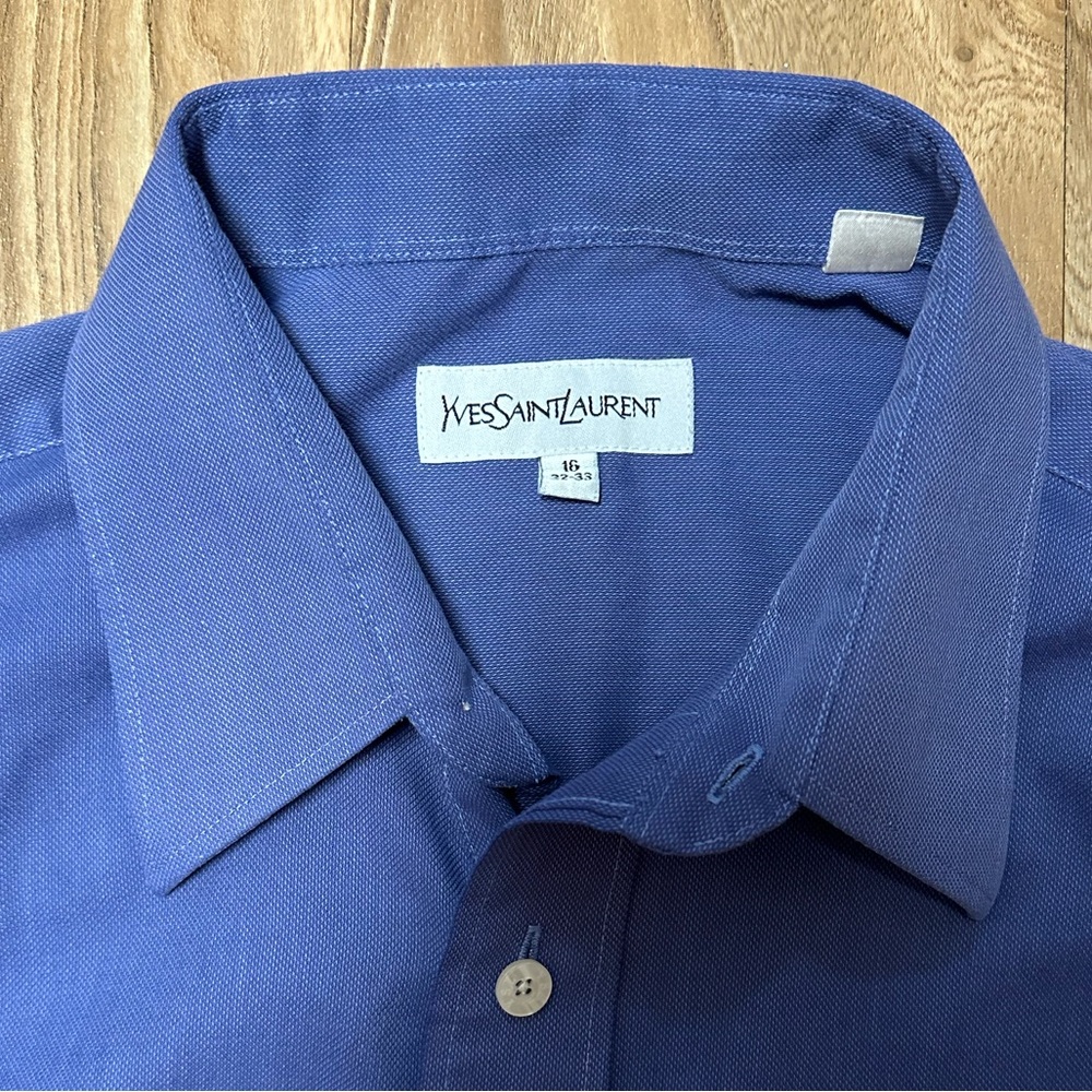 **YVES SAINT LAURENT** French cuff shirt SIZE 16 32/33 - Picture 5 of 5